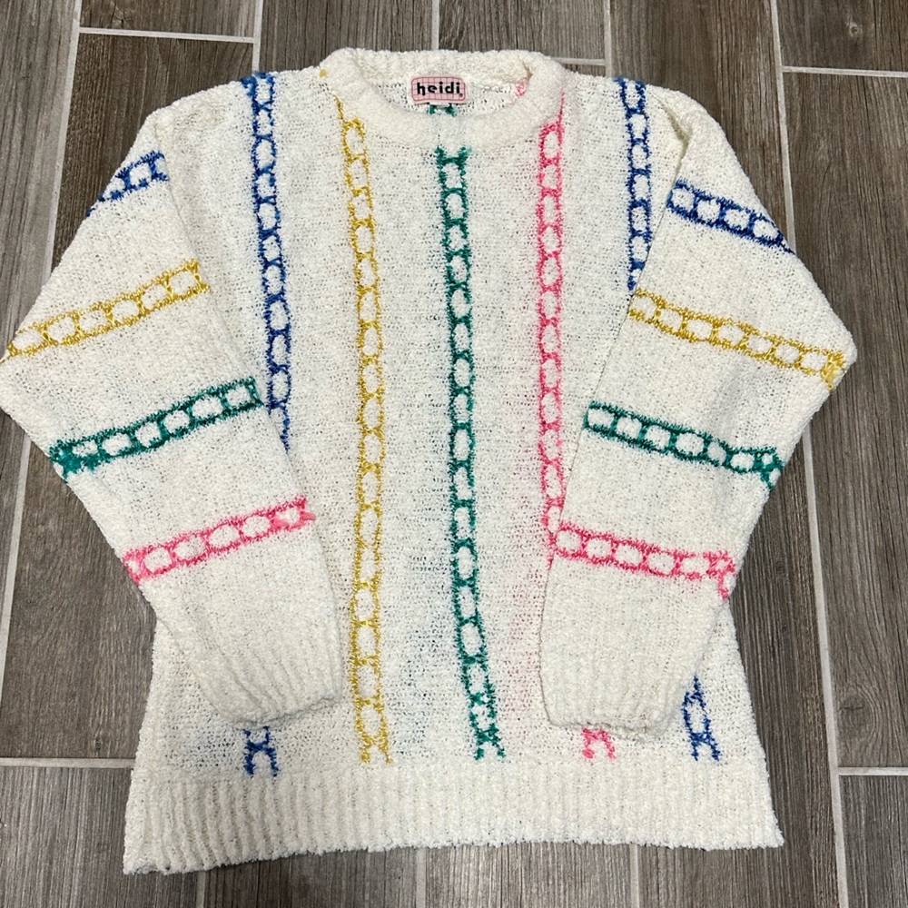 Heidi Vintage Sweater Size Medium 80’s Style